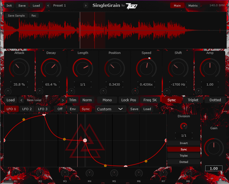 SingleGrain granular VST plugin interface — best granular synthesizer for unique sound design 2026